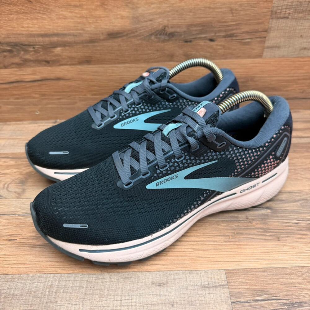 Brooks ghost 14 womens size 9.5 shoes black athletic running sneakers
